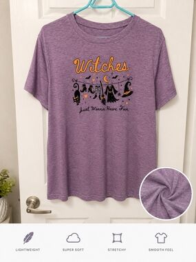 Witches Just Wanna Have Fun Halloween Graphic Tee Size 18/20 1X New